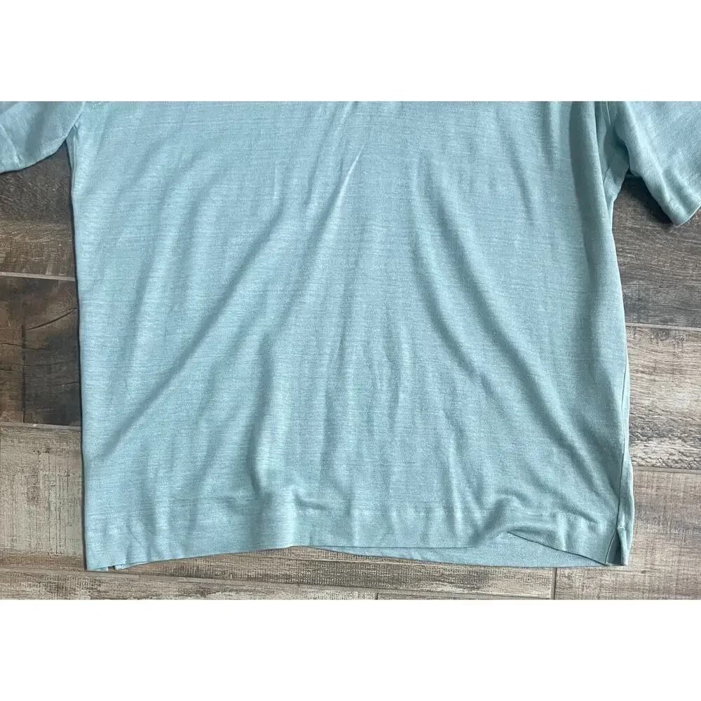 $1,250 NWT Ermenegildo Zegna Oasi Lino Polo Shirt Green Linen Luxury Italy XL - Picture 3 of 6